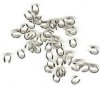 100 4x4mm Rhodium Plate Wire Guards